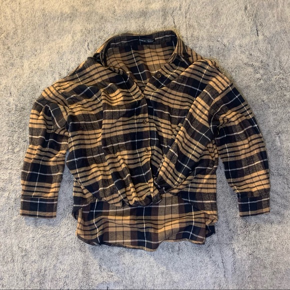 ✨ SOLD ✨ SHEIN | Batwing Sleeve Plaid Oversized Blouse - Picture 3 of 3